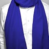 blue Wool Schal aus Kaschmir Blau