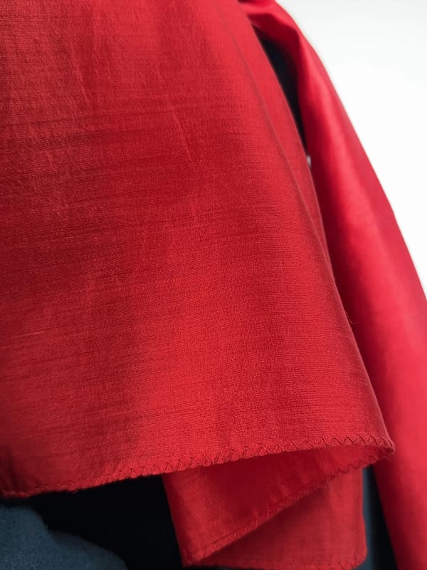 Seidenschal – Rot, handgefärbt