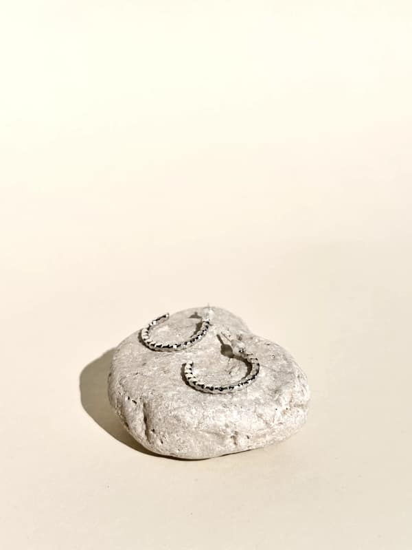 Demi Hoops Silver
