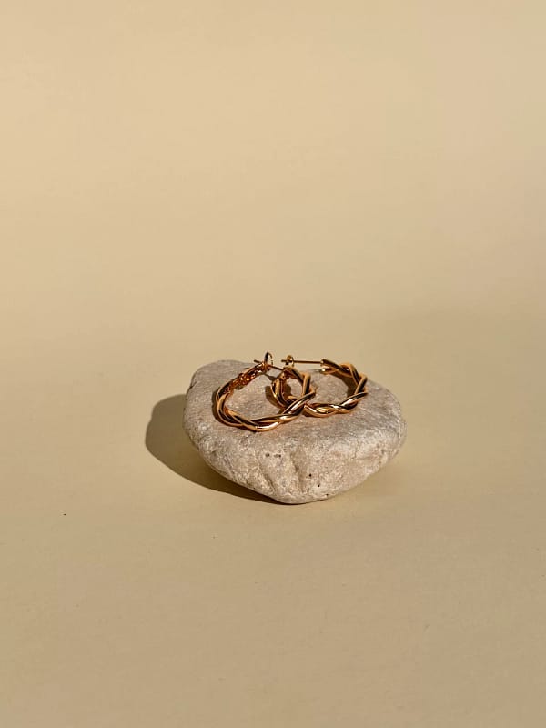 Twist Full Hoops Gold
