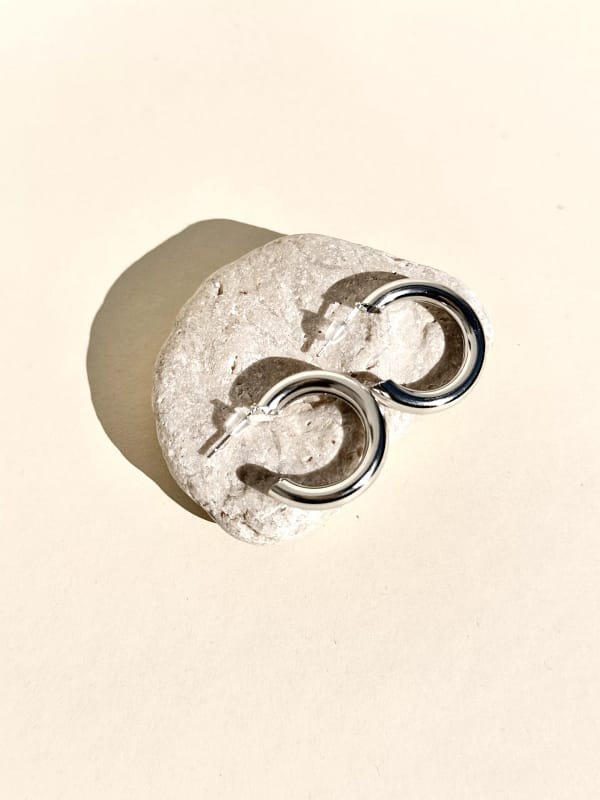 IMG_5470 Tube Hoops Silver