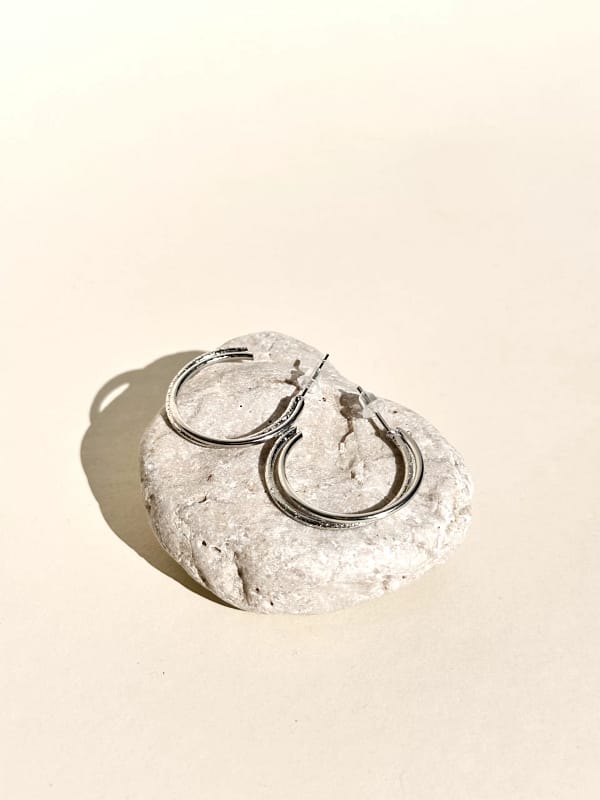 IMG_5520 Double Sleek Hoops Silver