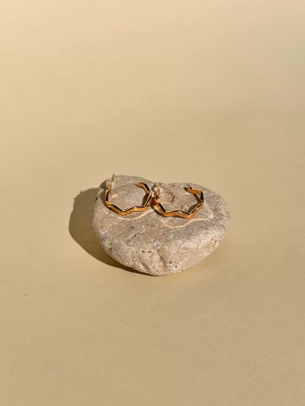 IMG_5610 Wavy Hoops Gold