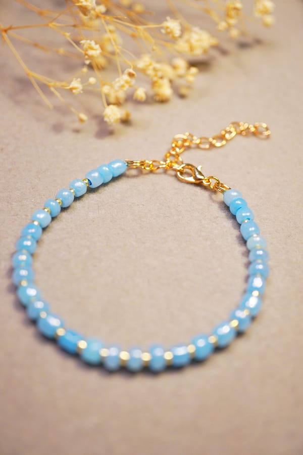 Perlenarmband „Blue Sky“