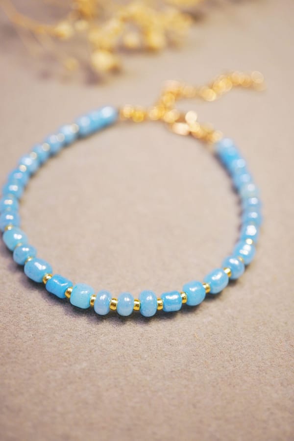 Perlenarmband „Blue Sky“