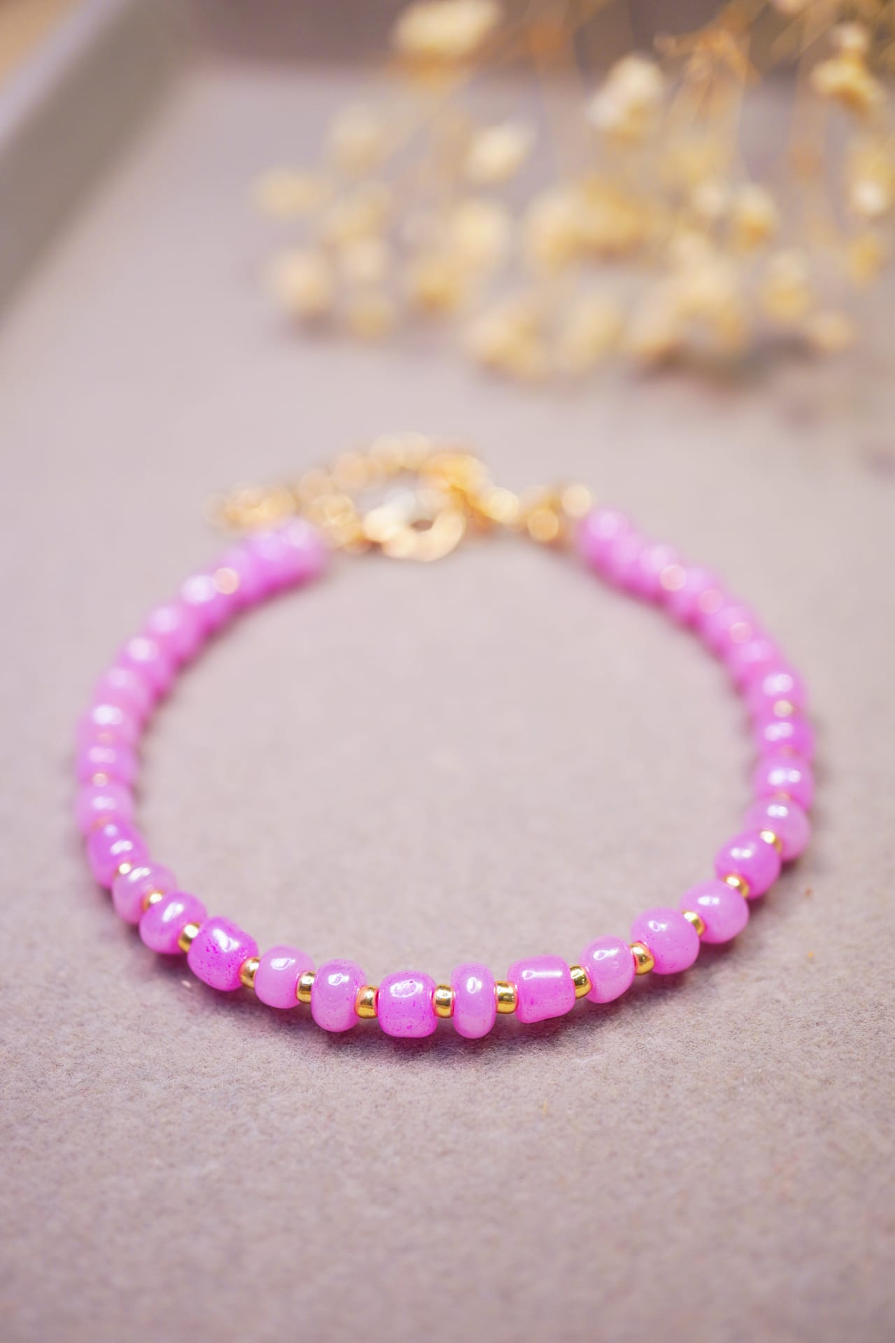 Perlenarmband „Pink Lemonade“ – Süß & Selbstbewusst